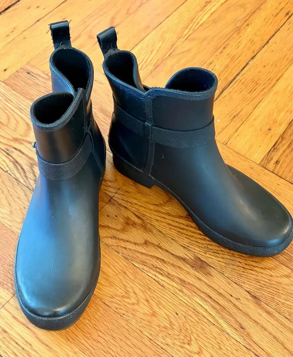 Chooka Sidewalk Waterproof Rubber Ankle Rain Booties Spring Rain 8 Whimsigoth